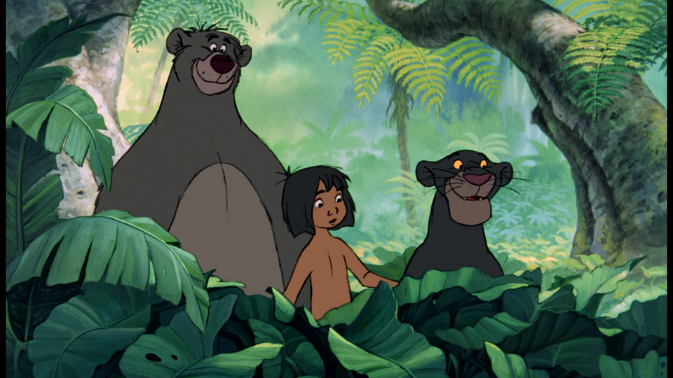 Baloo, Mowgli y Bagheera